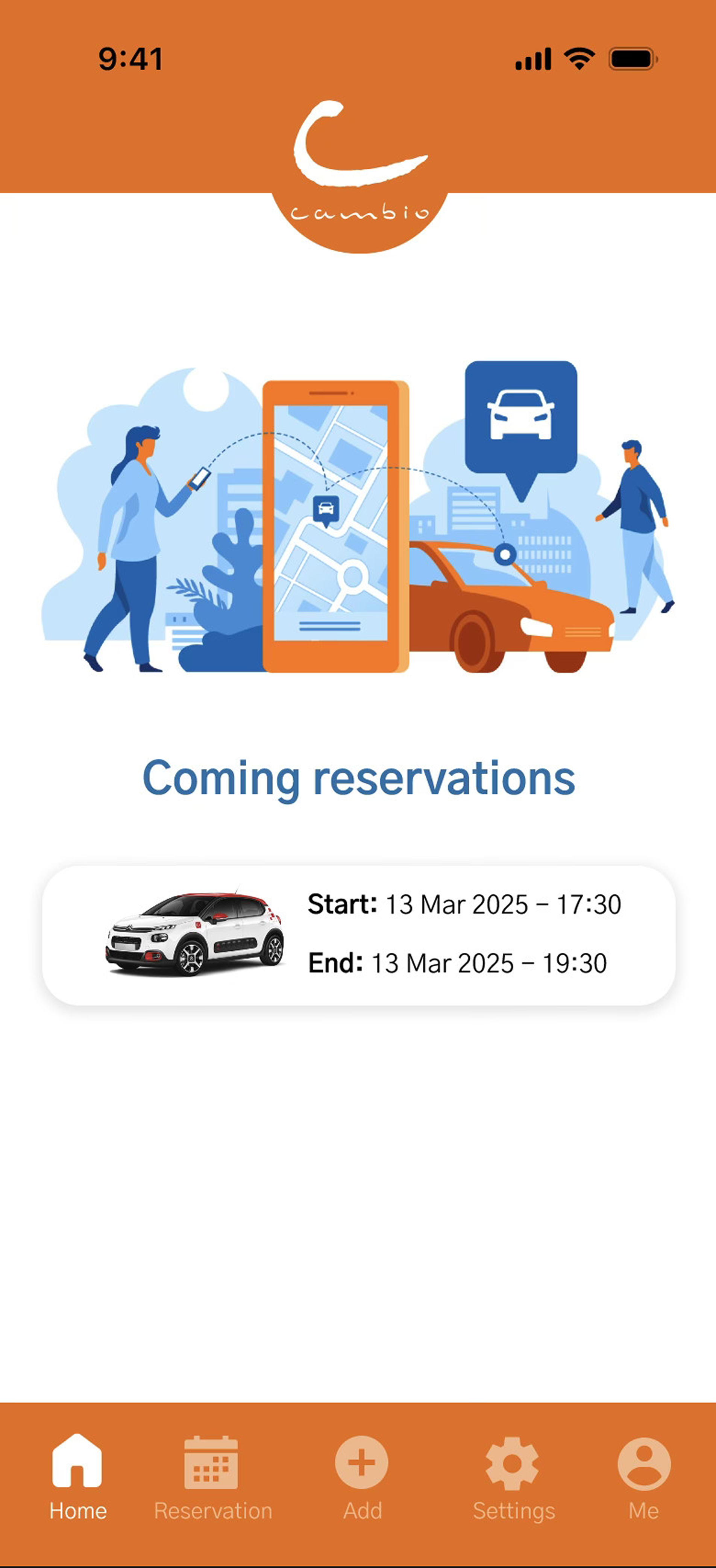 Final Design - Upcoming Reservations