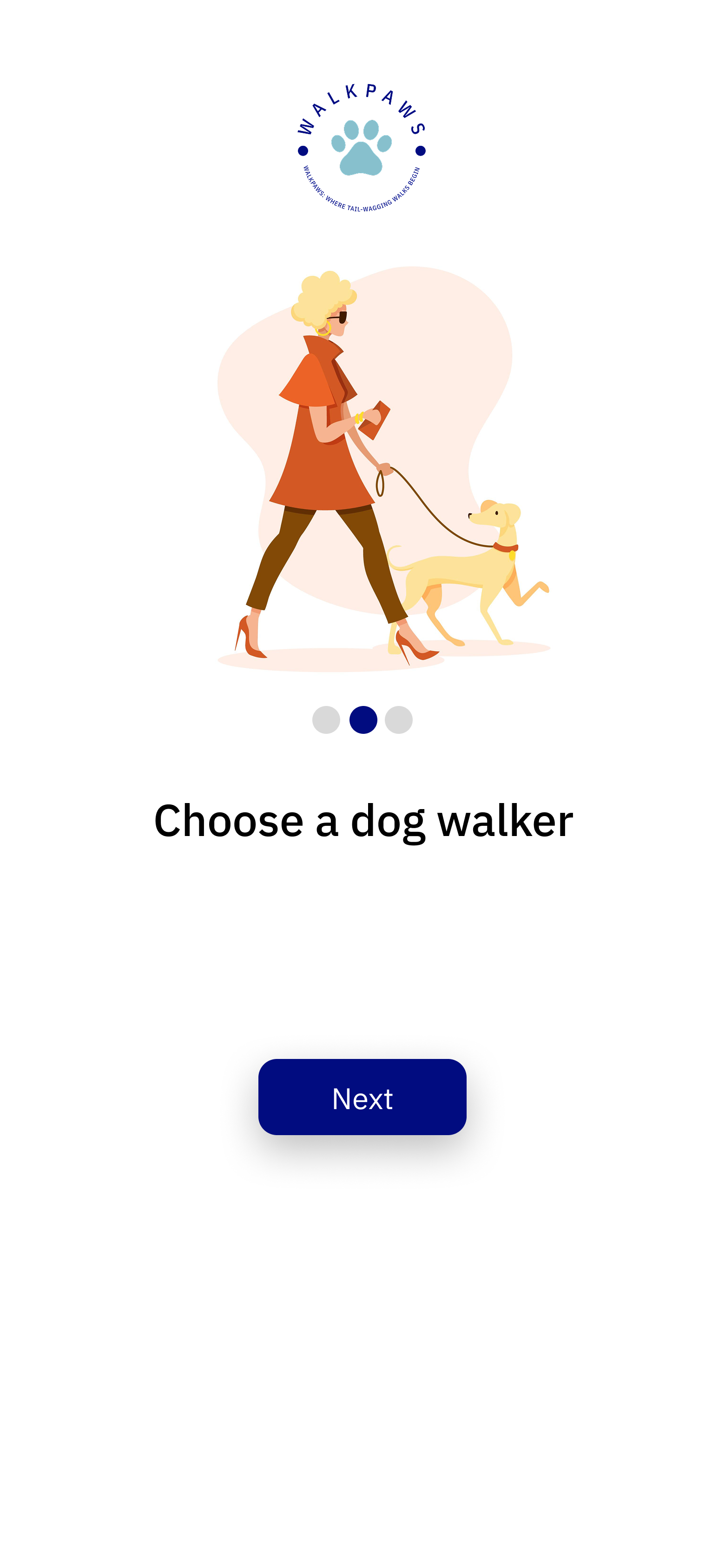 Walk Paws Onboarding - Screen 2