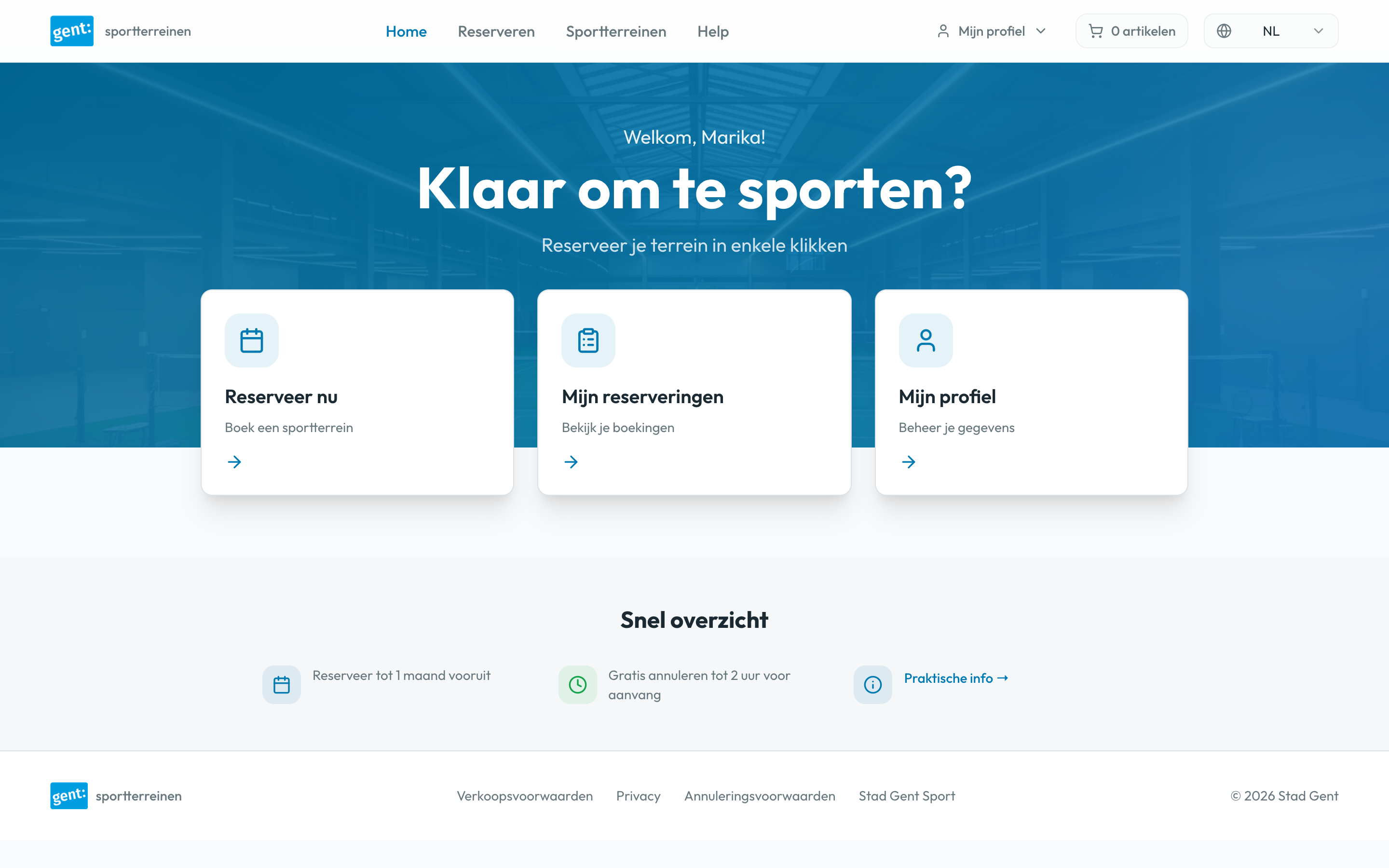 Simplified dashboard with clear navigation